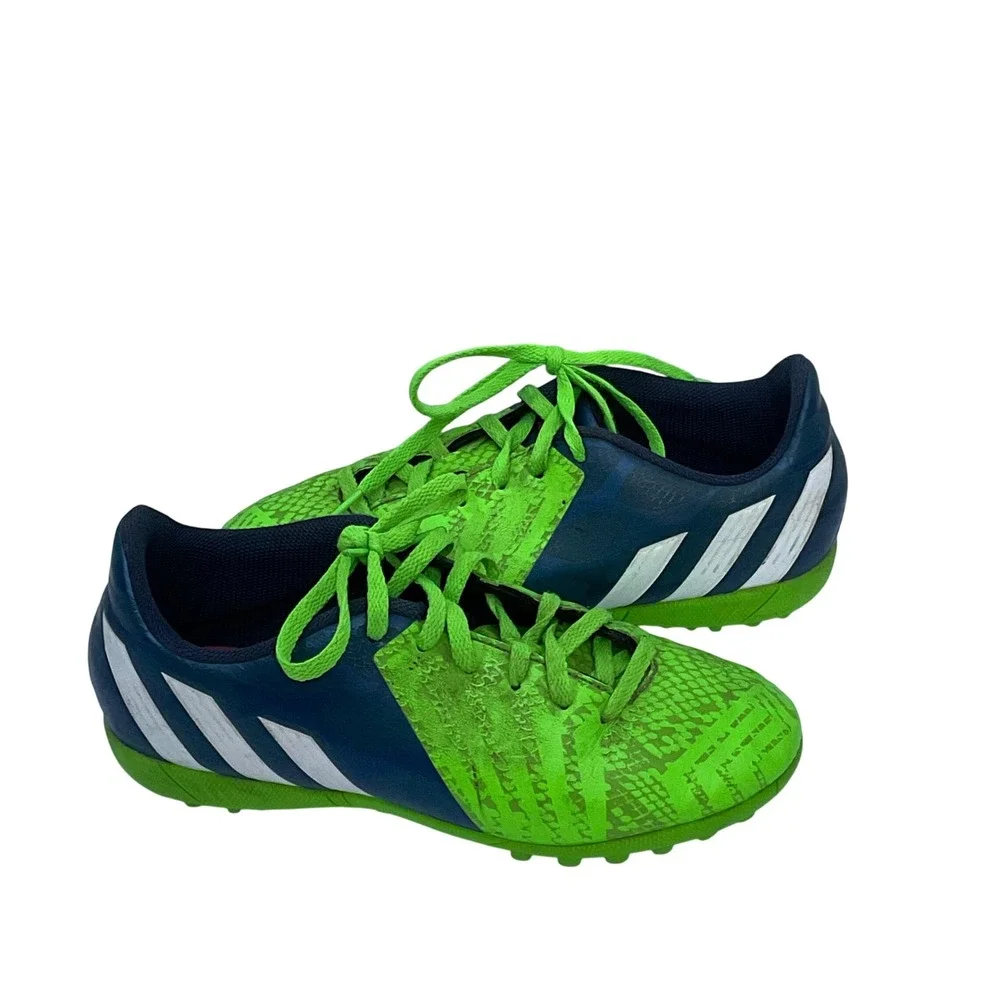 adidas M20172 boy's 4.5 Predito Instinct‎ TF soccer shoes kids Neon blue green